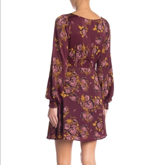 Free People Morning Light Mini Dress Purple floral - Picture 3 of 8